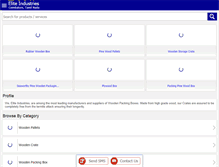 Tablet Screenshot of elitewoodenpacking.com